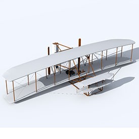 Wright flyer 1903 3D Object | FREE Artlantis Objects Download